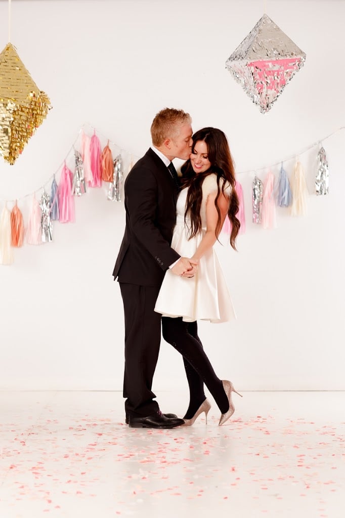 Confetti Glitter Holiday Family Photo Shoot