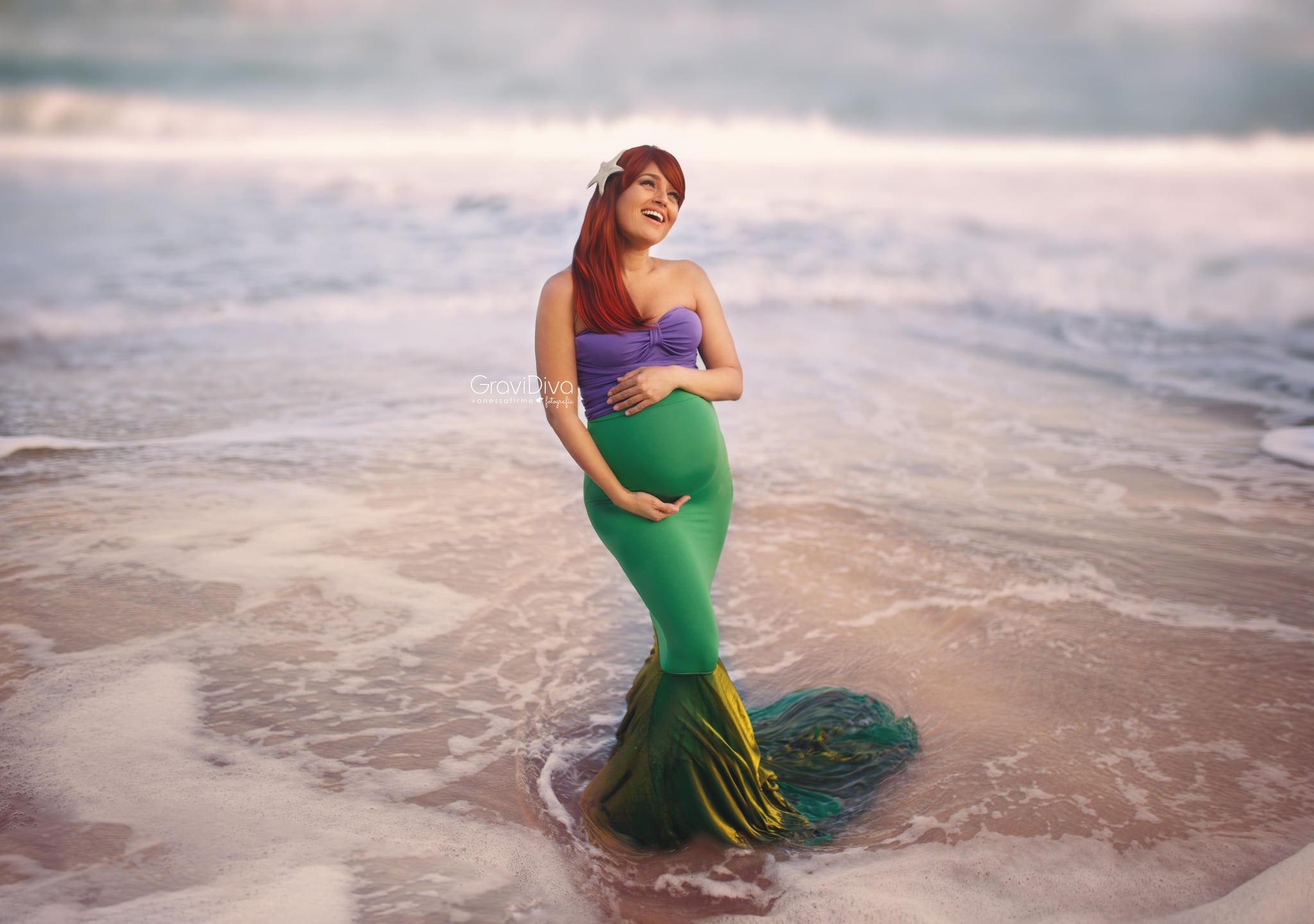 mermaid pregnancy shoot