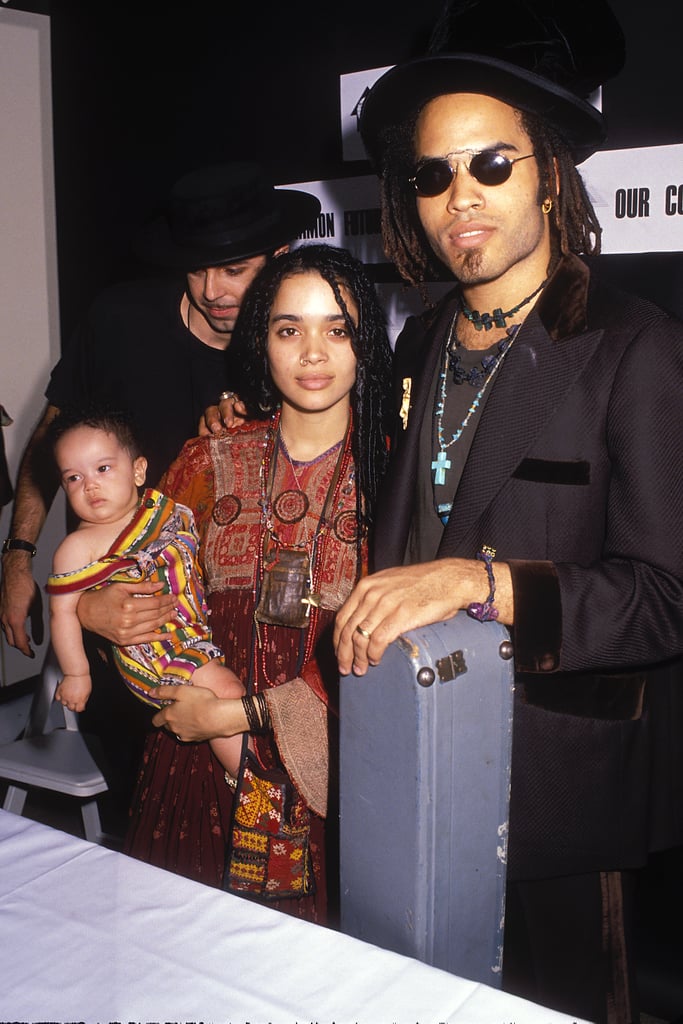 Zoë Kravitz With Lisa Bonet and Lenny Kravitz in 1989