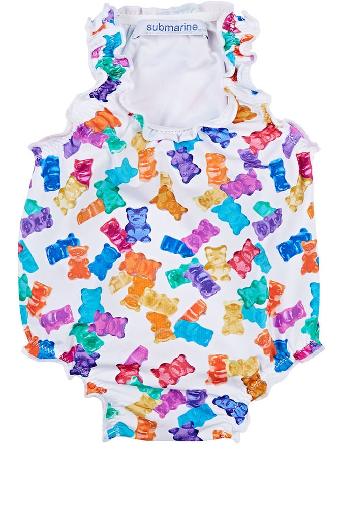 Submarine Gummy-Bear-Print Tank Swimsuit