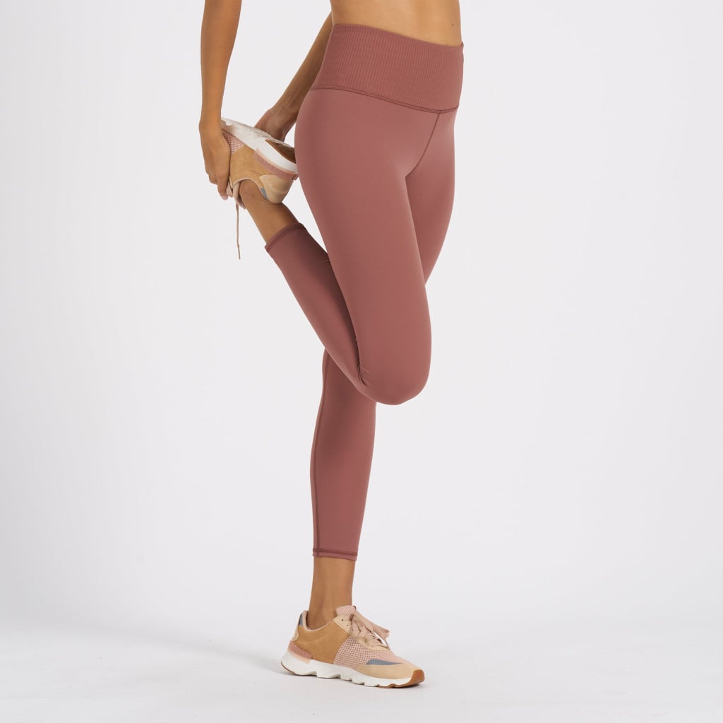 Soft Leggings: Vuori Rib Studio Leggings in Terracotta