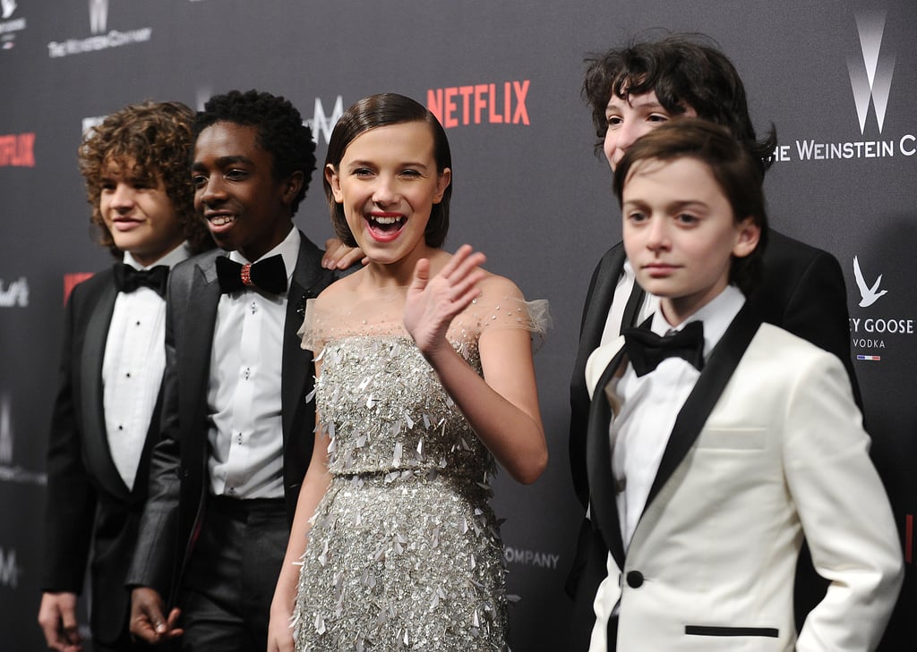Stranger Things Cast at the 2017 Golden Globes | POPSUGAR ...