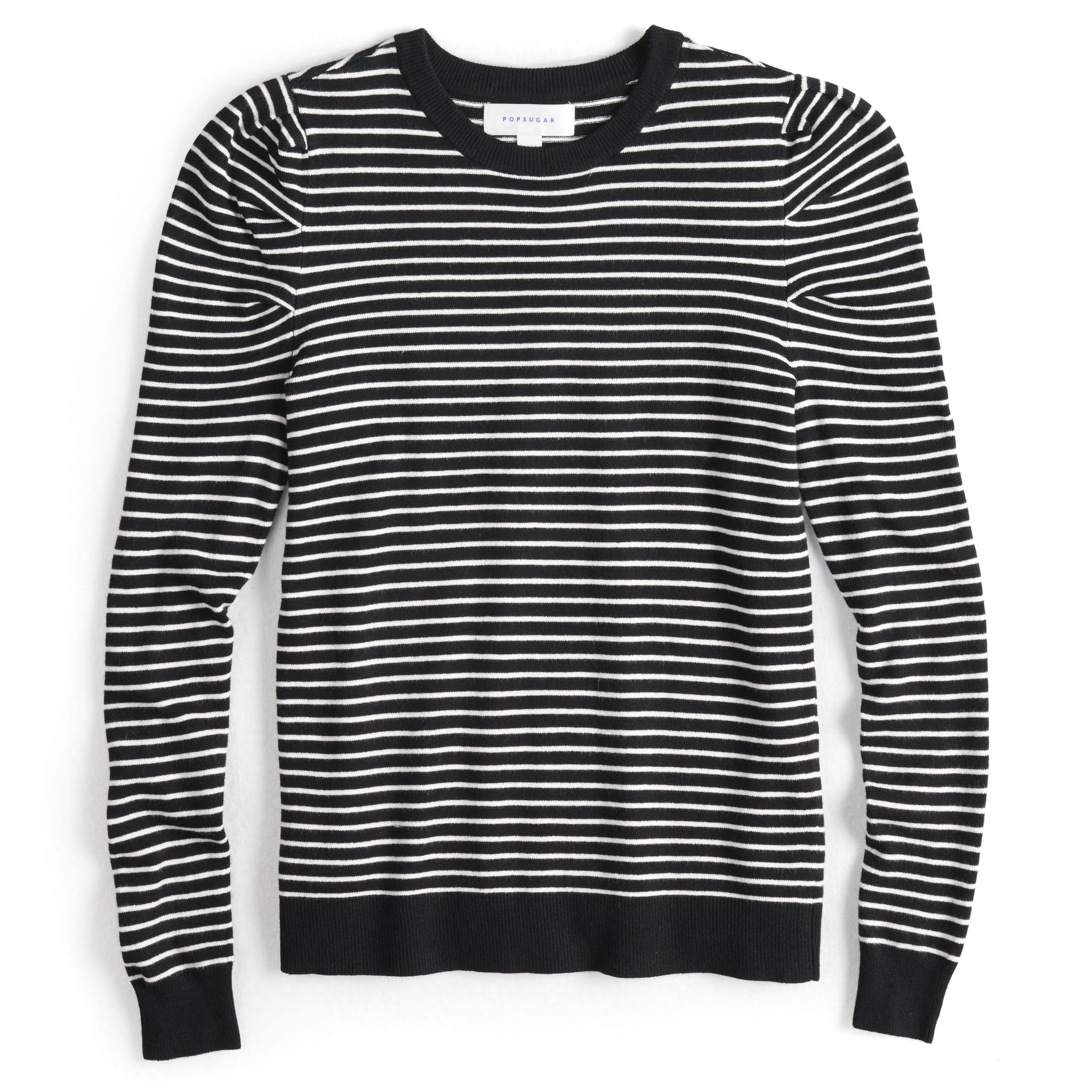 striped puff sleeve sweater