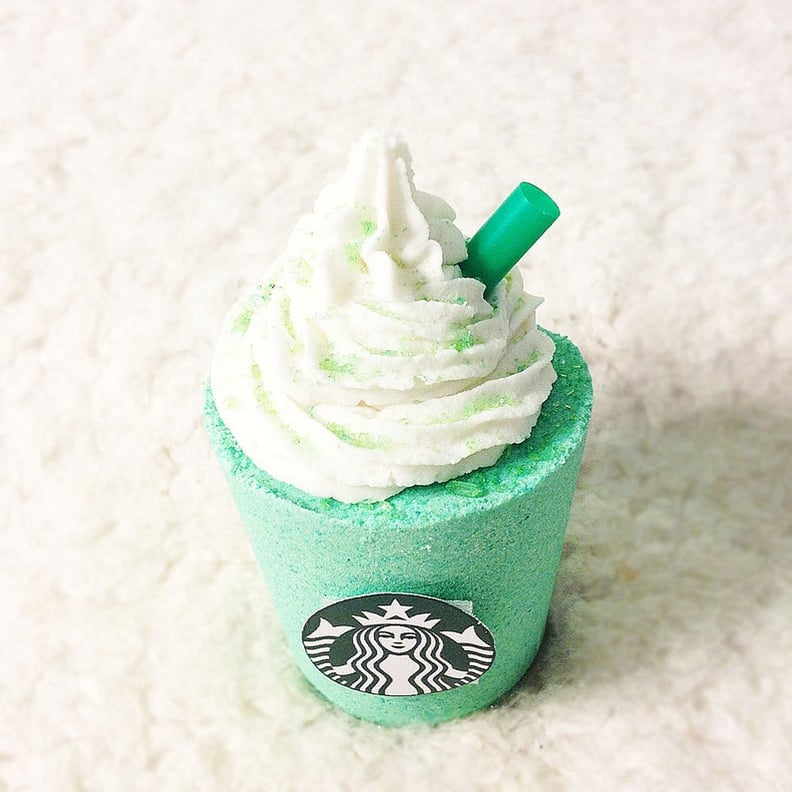 BeHappyBeUrself Green Tea Matcha Starbucks Frappuccino Bath Bomb