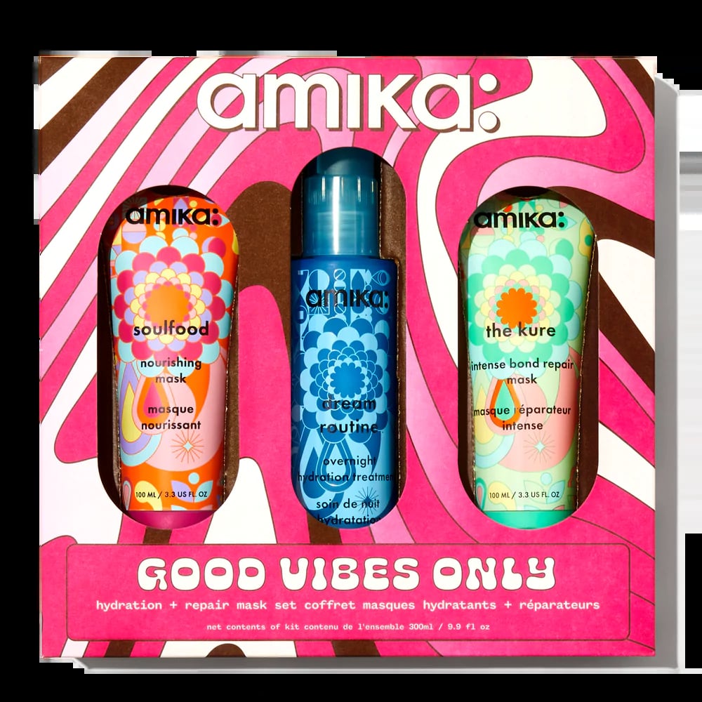 Best Hair Gift: Amika Good Vibes Only Hydration and Repair Hair Mask Set