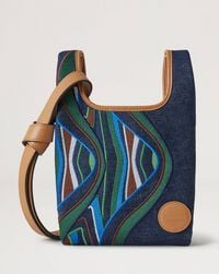 Mulberry x Ahluwalia Mini Portobello Tote in Dark Denim