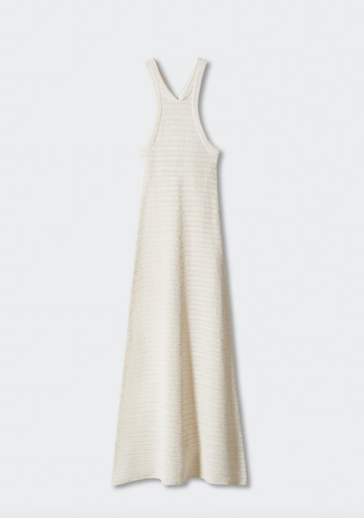 Mango Halter Neck Crochet Dress (£50)
