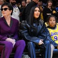 Kim Kardashian, Saint West, and Kris Jenner Support Tristan Thompson Courtside