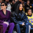 Kim Kardashian, Saint West, and Kris Jenner Support Tristan Thompson Courtside