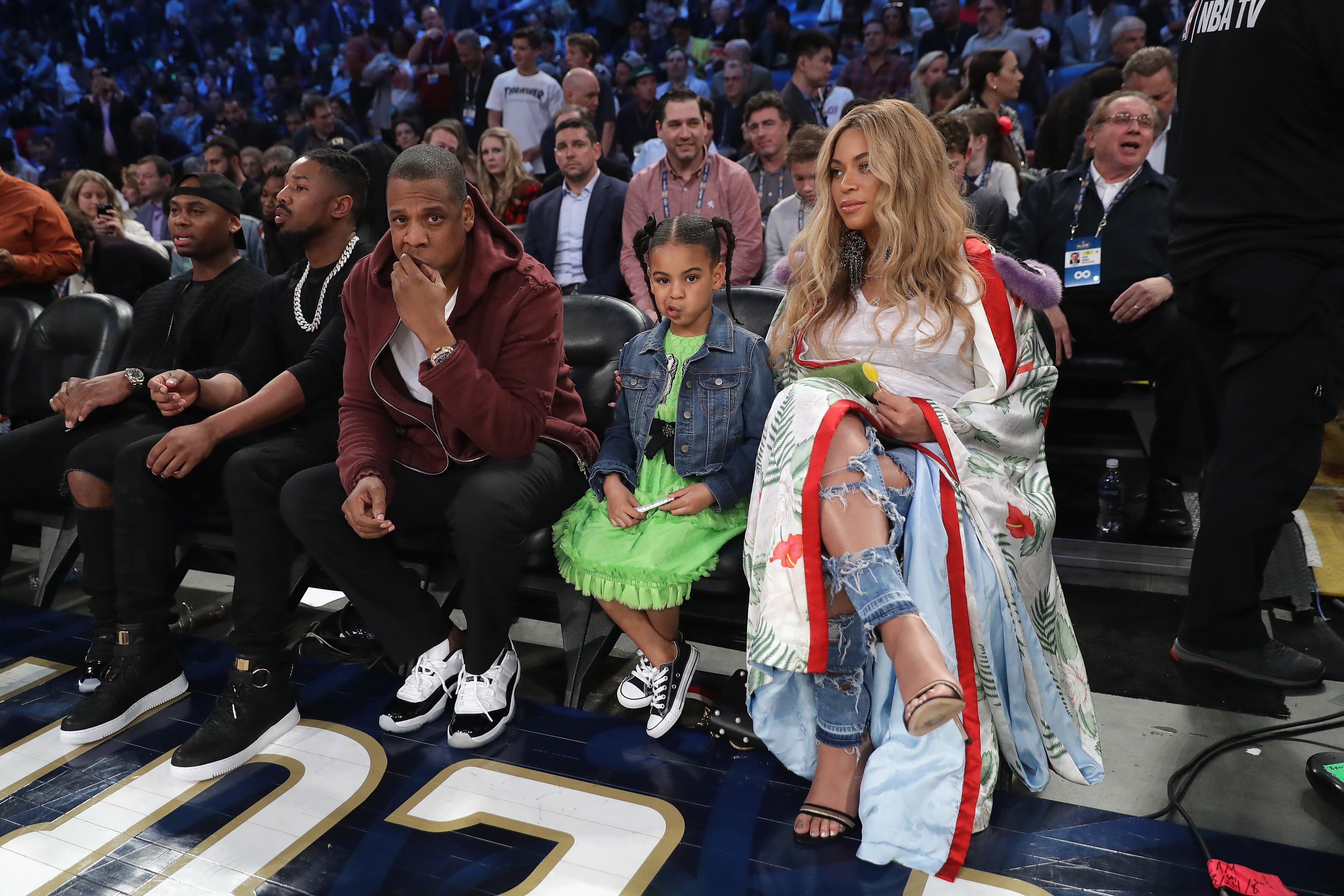 JAY-Z and Blue Ivy Share Sweet Jumbotron Moment During NBA Finals Game