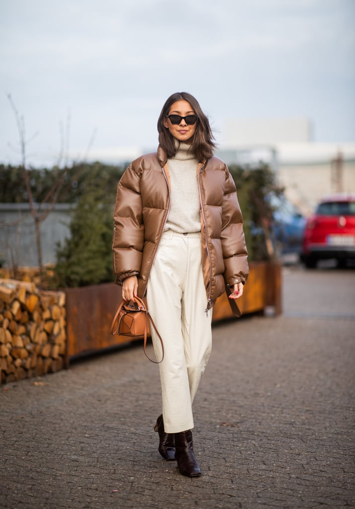 Winter Outfit Idea: A Puffer Jacket and Monochromatic Separates | The ...