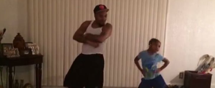 Dad and Daughter Dance to Ariana Grande