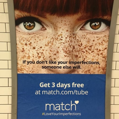 Match.com Freckles Ad