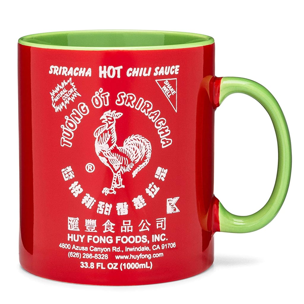 A Bright Mug: XXL Sriracha Hot Sauce Red and Green Ceramic Mug
