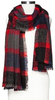 Mossimo Oversized Woven Plaid Scarf