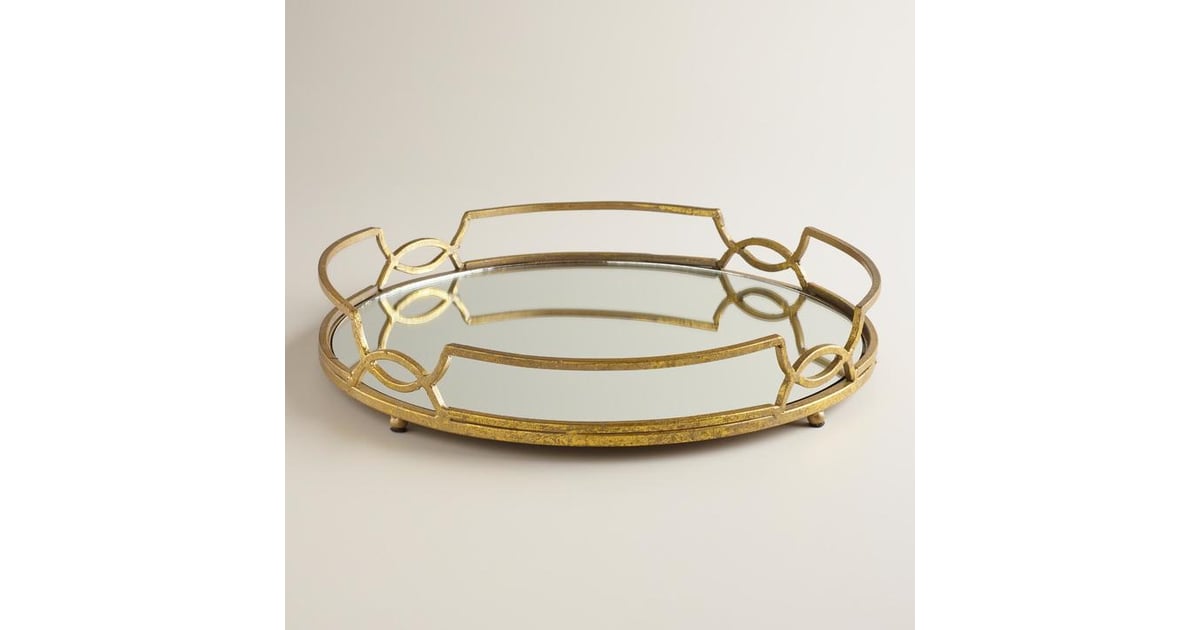Gold Mirrored Tabletop Tray (30) Jewelry Trays POPSUGAR Home Photo 10