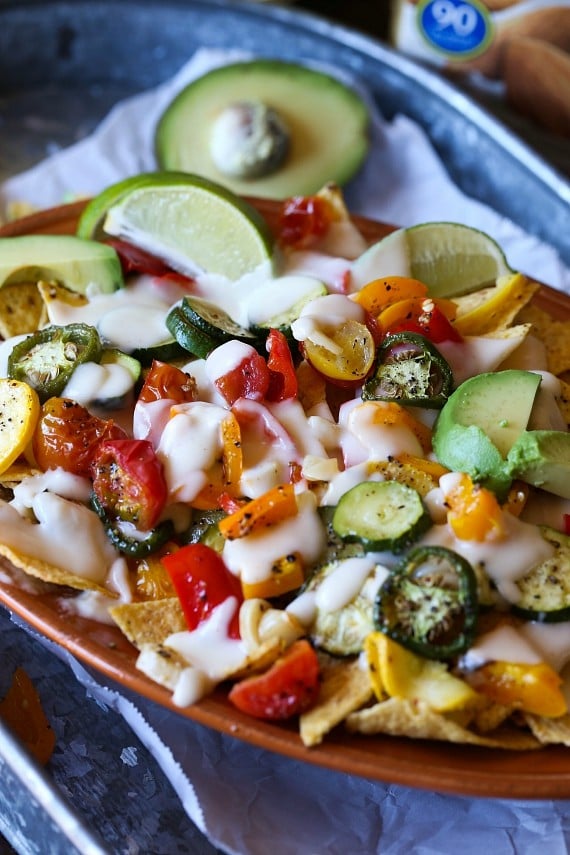 Roasted Veggie Nachos