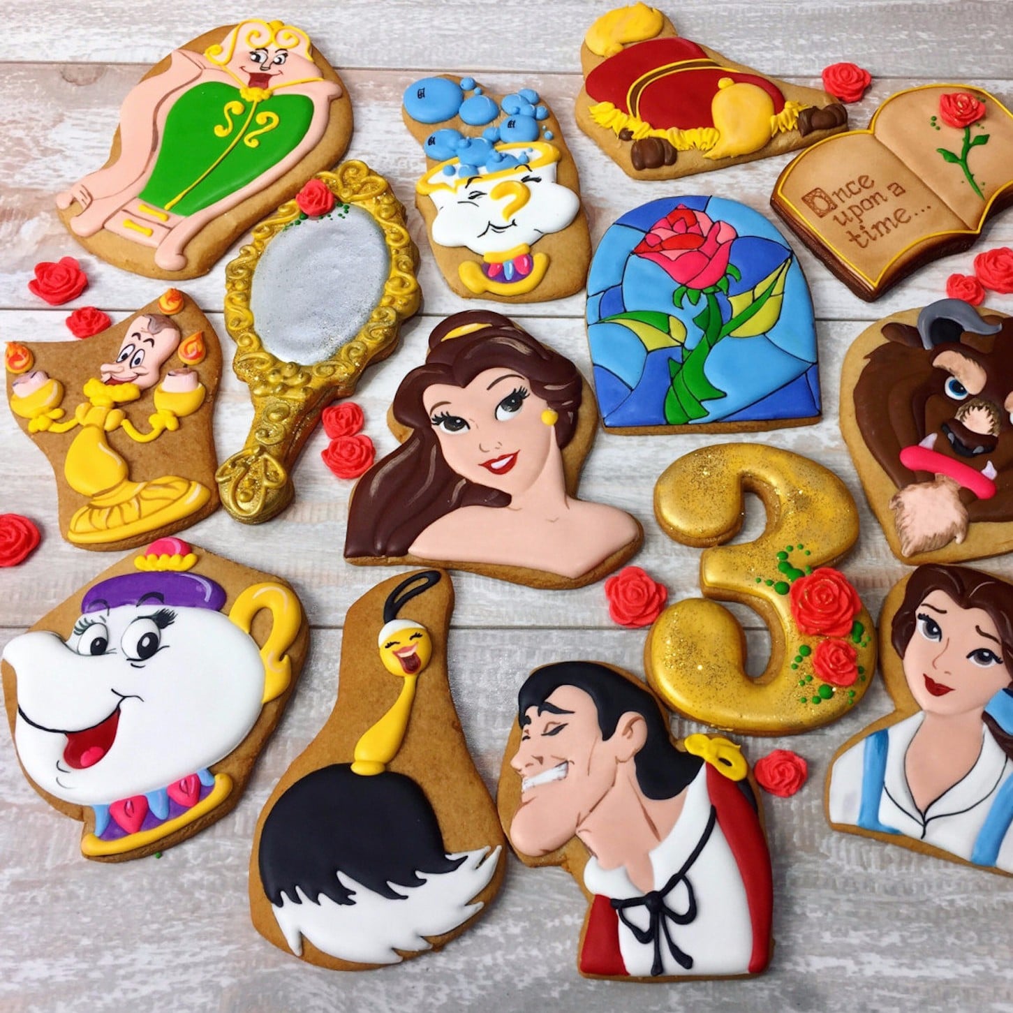 Beauty And The Beast Cookies Popsugar Food