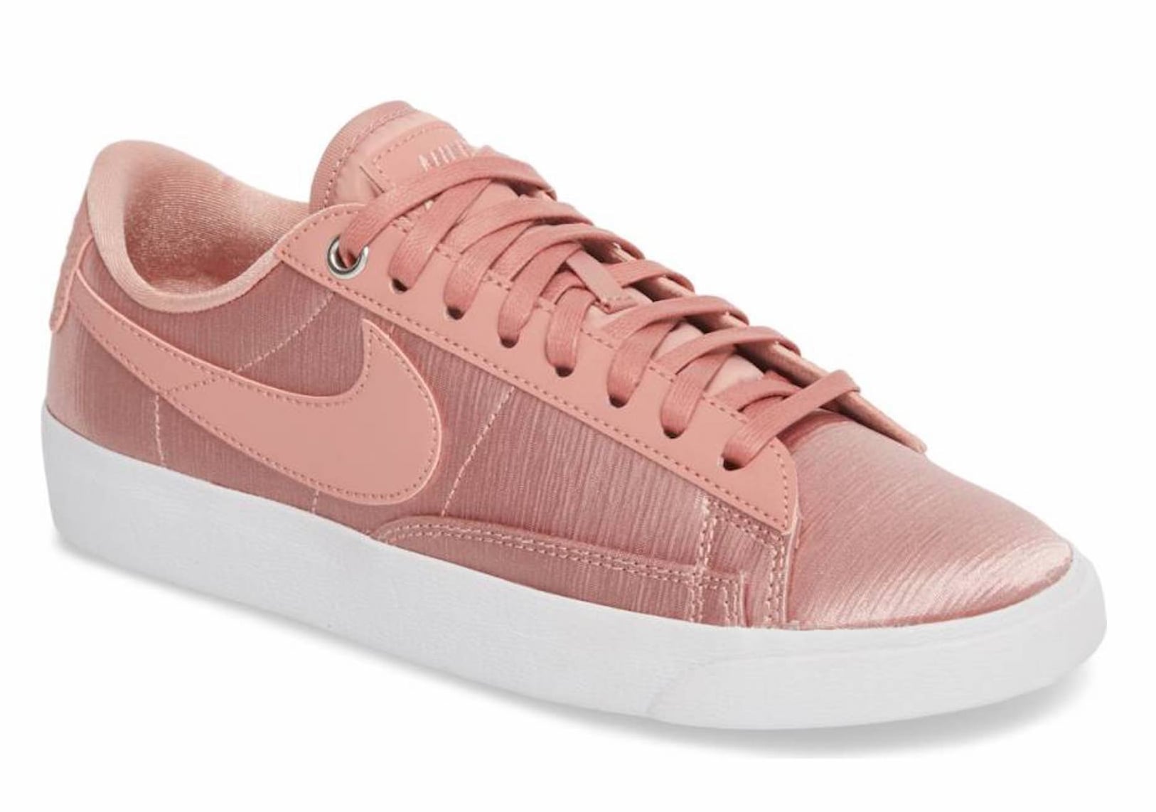 pink metallic nike shoes