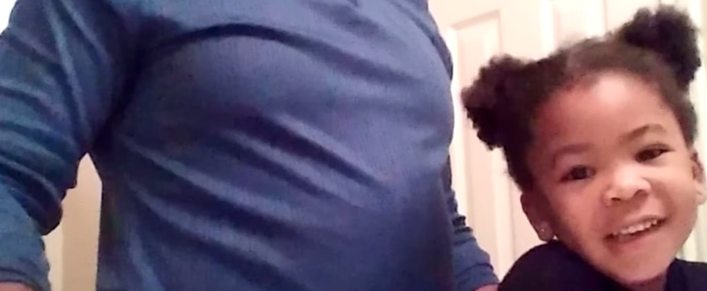 Girl Encourages Her Dad as He Does Her Hair