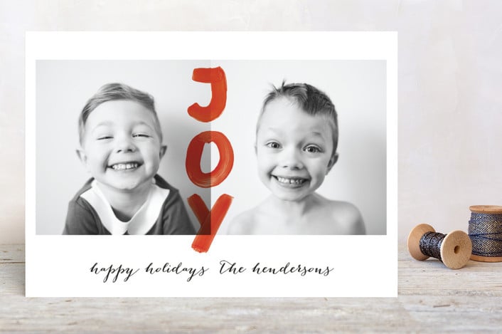 Happy Joy Holiday Photo Cards
