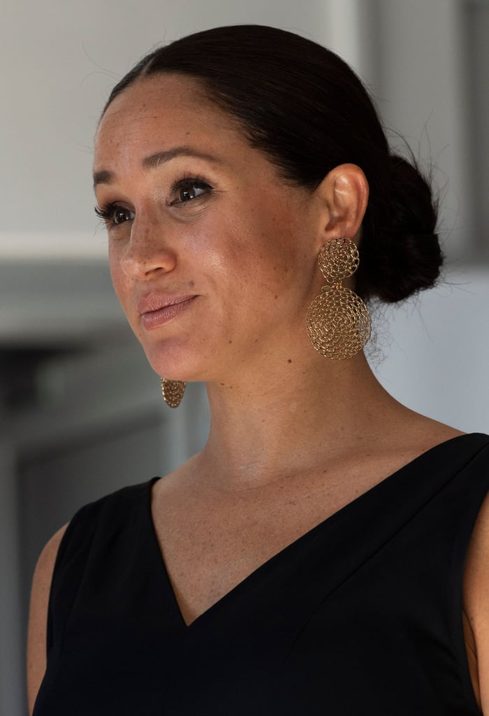 Meghan Markle's Gold Earrings in Cape Town, South Africa