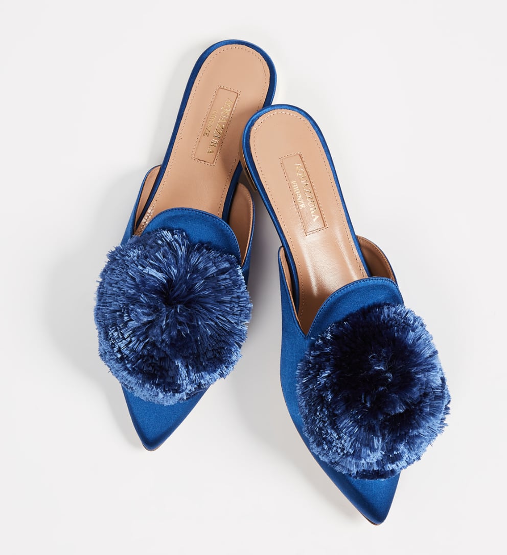 Aquazzura Powder Puff Flats Toss Those Heels Aside These 34 Chic Flats Are Perfect For The Holidays Popsugar Fashion Photo 25