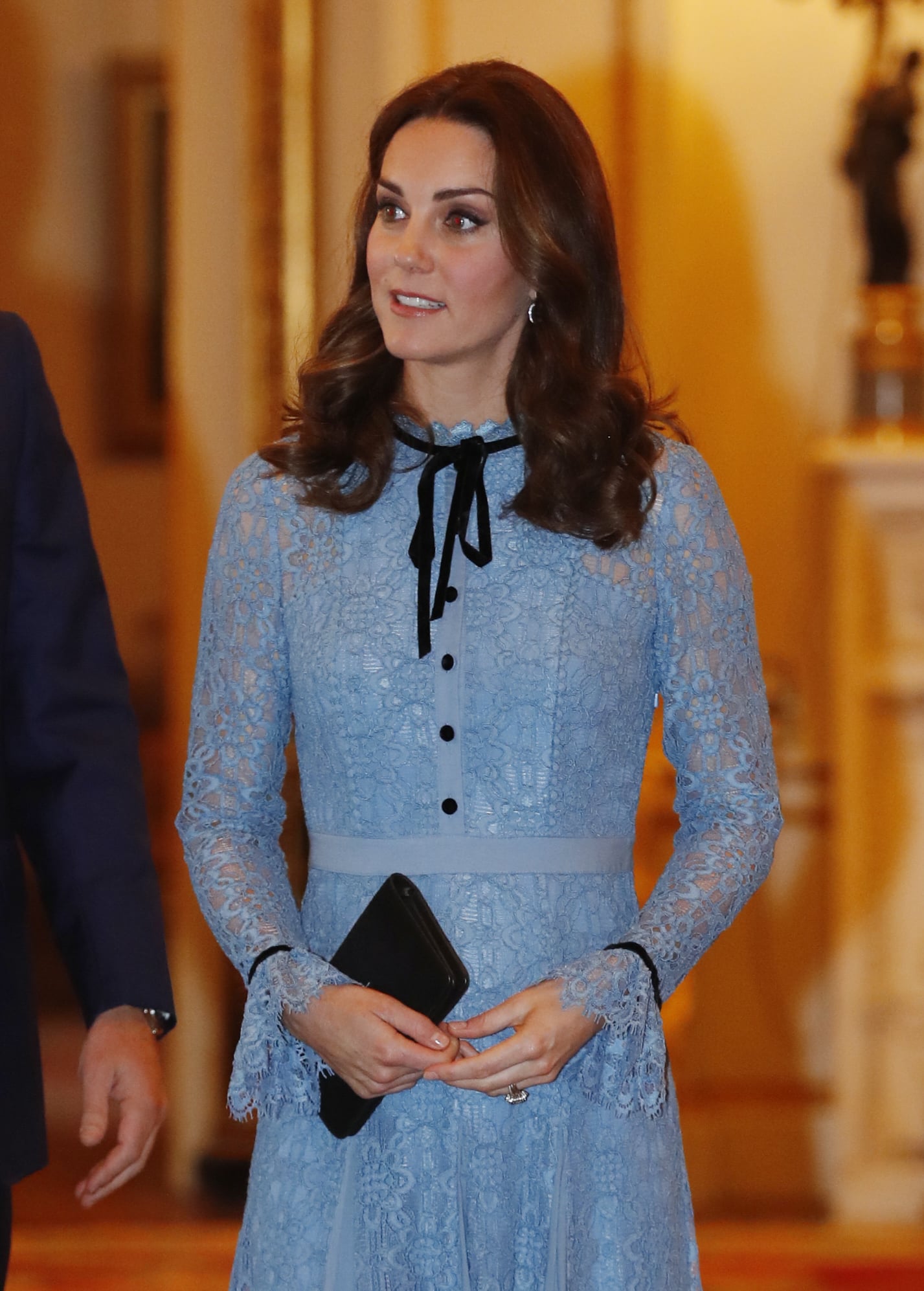 Kate Middleton Blue Temperley London Dress Popsugar Fashion Uk Kate middleton is the duchess of cambridge and the wife of prince williams.