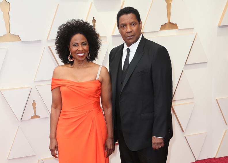 Denzel and Pauletta Washington at the 2022 Oscars