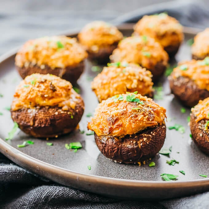 Crab Stuffed Mushrooms With Cream Cheese