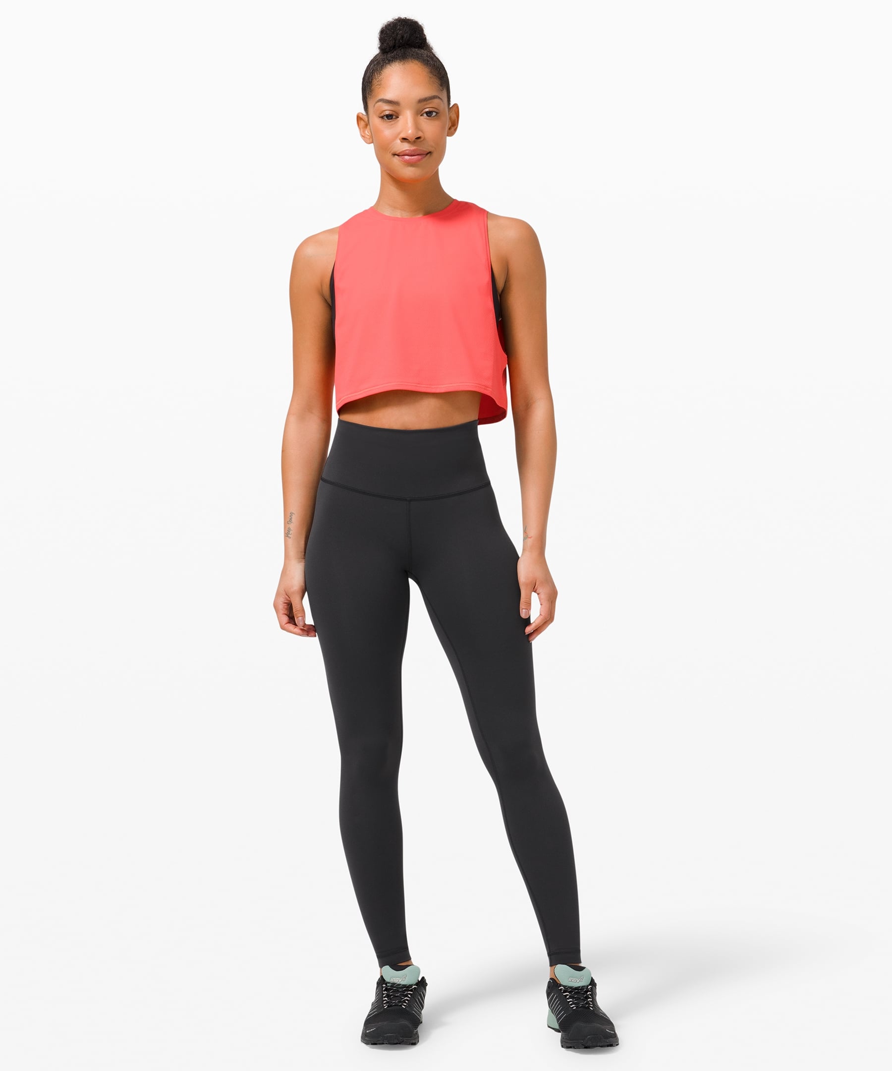 Lululemon Leggings Size 4 Black Cropped Yoga Pants Athletic Wear