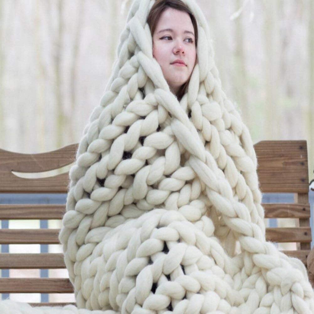 Wrap yourself in the soft yarn.