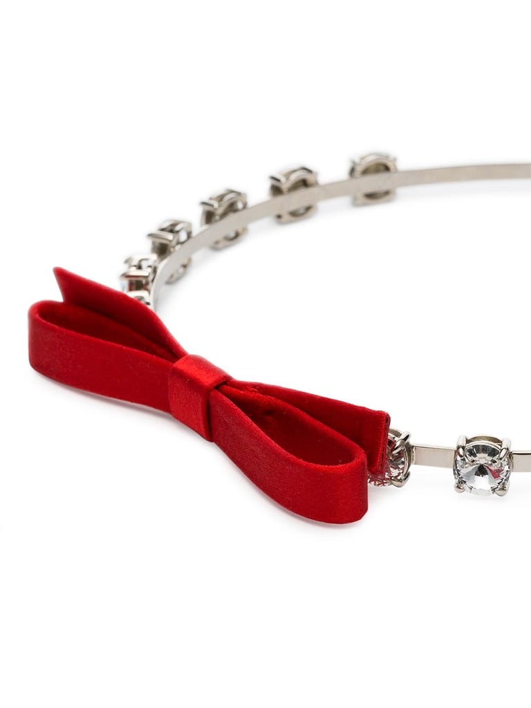 Miu Miu Crystal Bow Headband