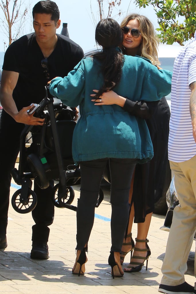 Kim Kardashian and Chrissy Teigen Out in LA May 2016