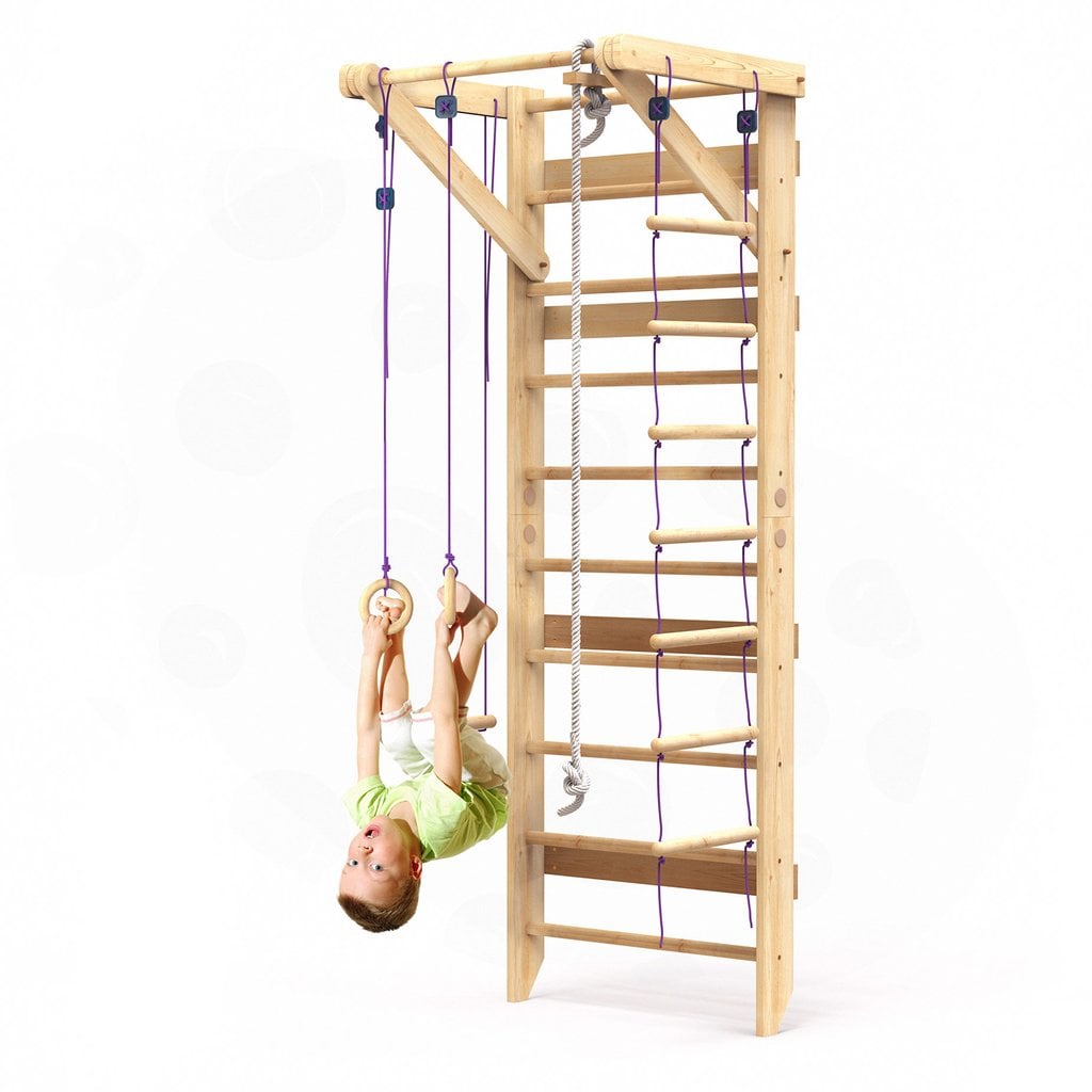 Wooden Swedish Ladder Wall Set