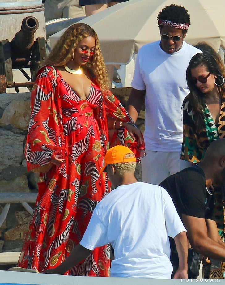 Beyoncé Zebra Dress by Dolce and Gabbana in Cannes 2018