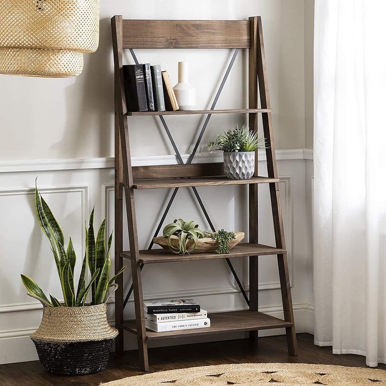 For a Farmhouse Aesthetic: Modern Farmhouse Wood Bookcase