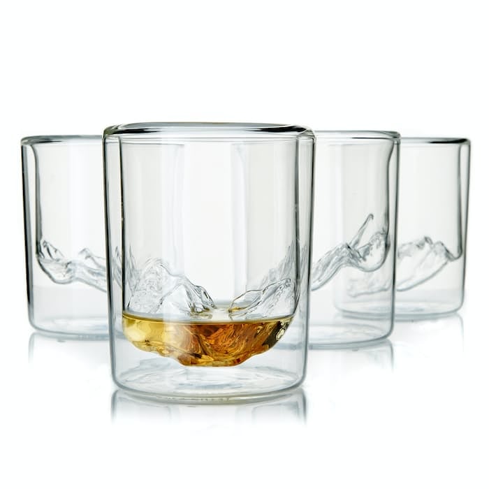 Grand Tetons - Set of 4 Whiskey Glasses