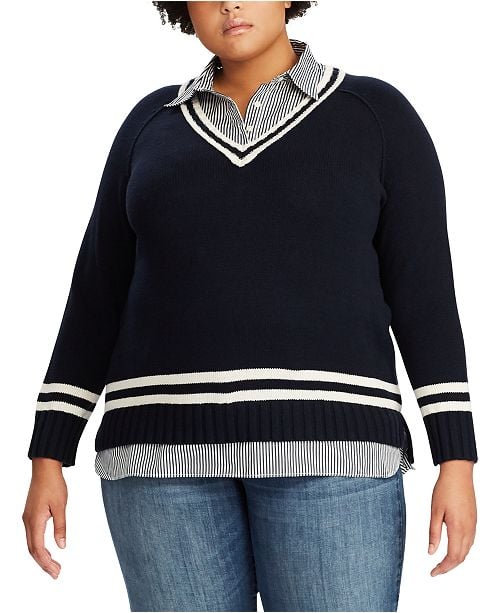 Lauren Ralph Lauren Layered-Look Sweater