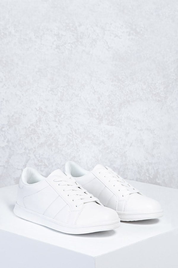 Forever 21 Perforated Faux Leather Sneakers