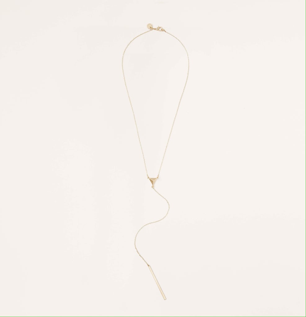 Delicate Pyramid and Bar Necklace