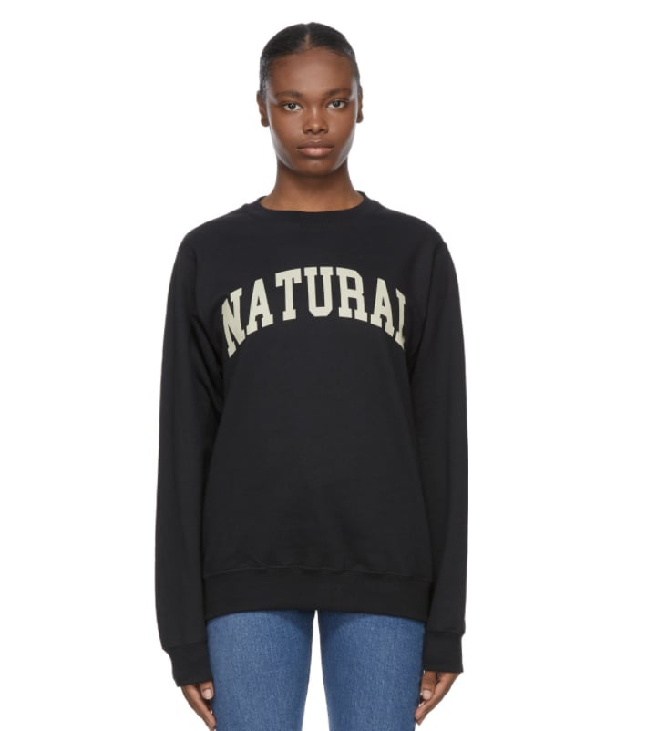 Museum of Peace and Quiet Black Print 'Natural' Sweatshirt