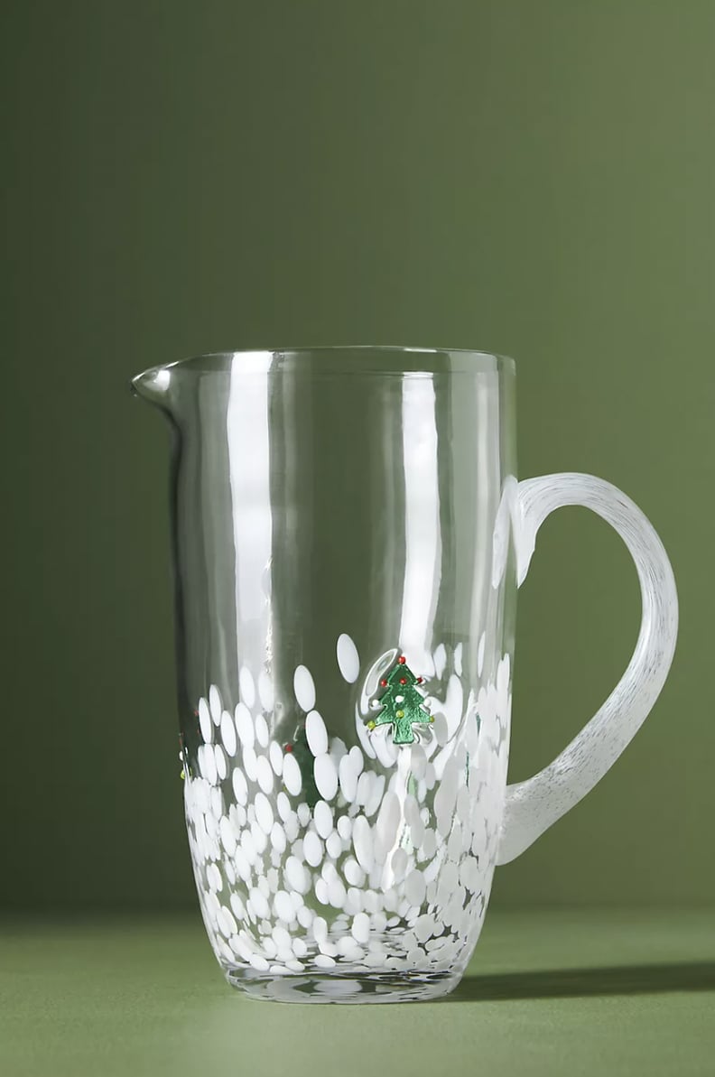 Anthropologie Holiday Pitcher