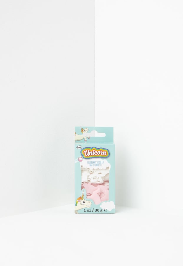 Missguided Pink and White Unicorn Bath Confetti ($11)