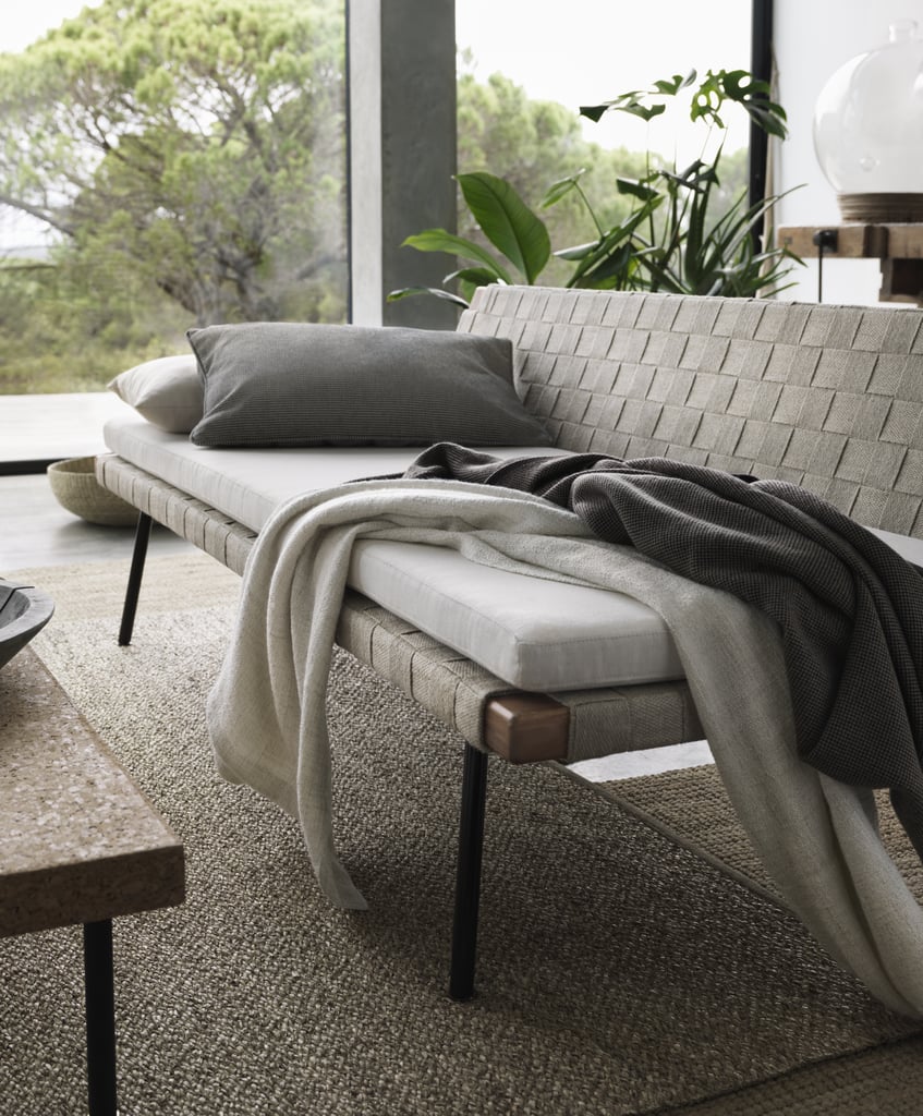 The daybed ($350) can be easily dressed down with the collection's neutral-hued pillow covers ($5) or dressed up with flashier pieces from other collections. The cotton-blend used to create the collection's cushion upholstery ($149) is eco-friendly, requiring less water in production than normal.