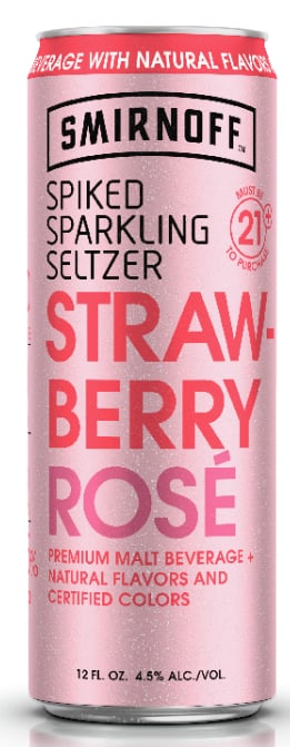 Smirnoff Spiked Sparkling Seltzer Strawberry Rosé