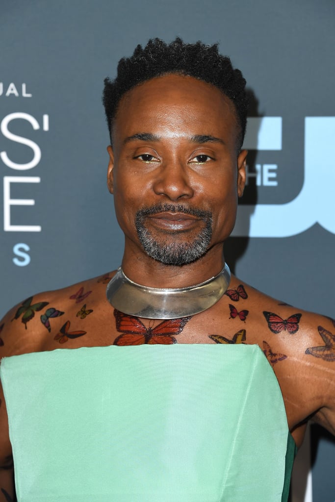 Billy Porter's Butterfly Tattoos at Critics' Choice Awards