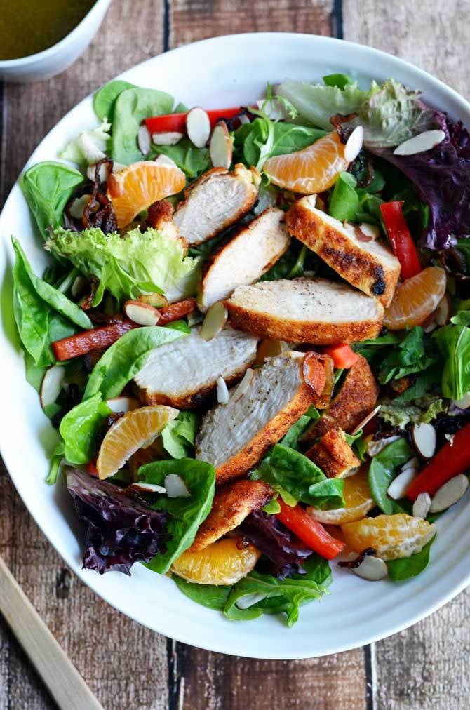 Cumin Honey Citrus Chicken Salad HighProtein Salad Recipes