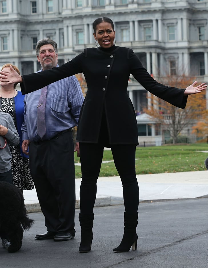 michelle obama thigh boots