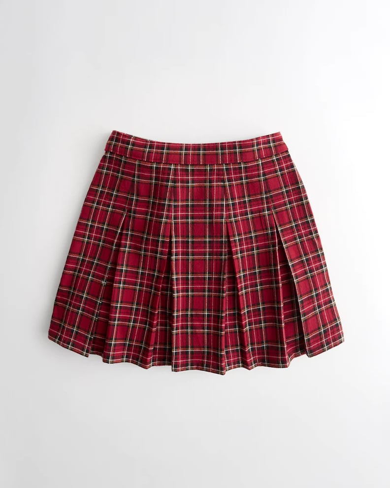 Hollister Ultra High-Rise Faux Leather Pleated Mini Skirt